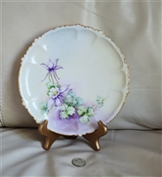 Rosenthal Irises hand painted floral plate McLaren