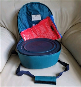 PYREX 1995 CORNING hot and cold food carrier set vintage kitchen and party accessories