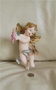 Winged Angel beautiful pastel hanging ornament