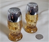 Amber Honey glass shakers set