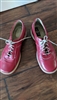 EKSBUT Italian red leather women shoes sz 38 EU