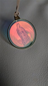 Our Lady of Guadalupe hologram pendant