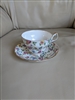 Floral decor teacup saucer set Regency English