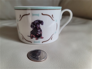 Danbury Mint England Dachshunds teacup