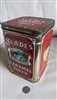 Caramel Toffy Slades large lidded tin 1950