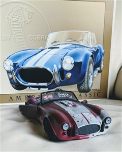 Shelby Cobra diecast 1/24 and 1966 Shelby tin sign