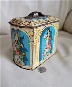 Murray Allen Regal Crown lidded storage tin box