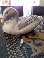 Paper mache decoy duck by Lititz for repair