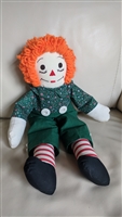 Raggedy Andy knickerbocker green pants cloth doll