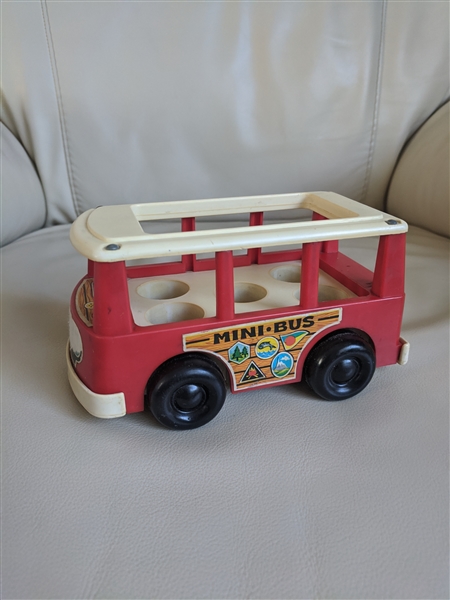 VIntage 1969 Mini Bus toy from Fisher Price