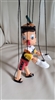 Pinocchio paper mache marionette collectible decor