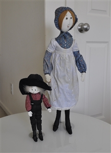 P Buckley Moss Amish 1986 Roseanna Joshua dolls