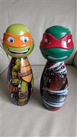 Teenage Mutant Ninja Turtles bowling pins plastic