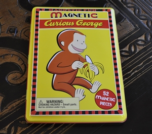 Curious George magnetic play set in a box