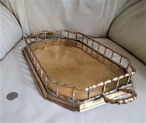 Large bamboo rail design elegant serving tray