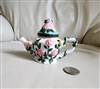 Porcelain Apple and Teapot trinket box storage