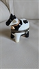 Betsy black and white cow porcelain trinket box