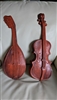 Vintage aluminum cast By ROYAL violin and lute/mandolin wall decor.