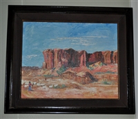 F Starr Fink Southwestern landscape oil painting