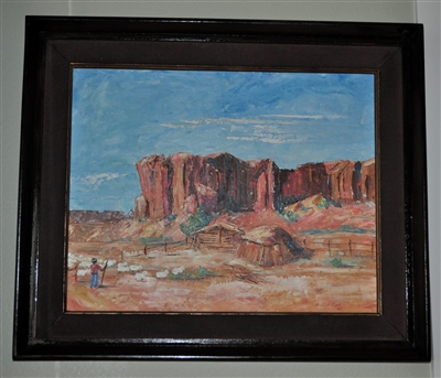 F Starr Fink Southwestern landscape oil painting