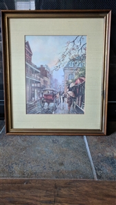 O. Coleman LA streets framed print wall decor