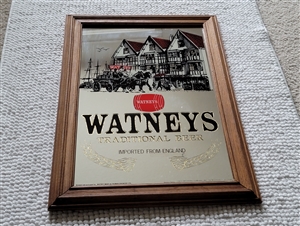 English Watneys mirror advertising wall decor