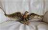 Beautiful gold tone aluminum Eagle wall decor