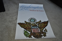 Washington D C Air Lines 1967 poster Eagle emblem