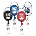 Carabiner Style Retractable Badge Reel