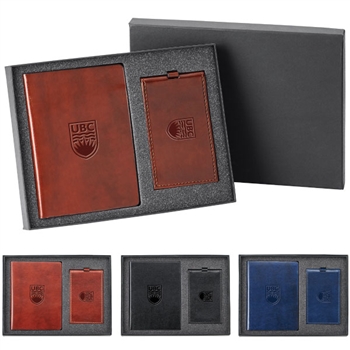 Fabrizio Luggage Tag & RFID Passport Gift Set