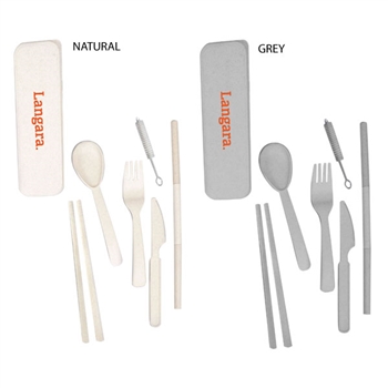 SA2036 - Artesia White Fibre Utensil Set in Case
