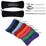 SA2056 - 4 Piece Cutlery Utensils Set with Zippered Pouch