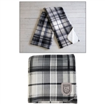 SA513 - Oversized Classic Plaid Sherpa Throw - 70" x 80"