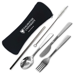 Stainless Steel Straw & Cutlery Set
