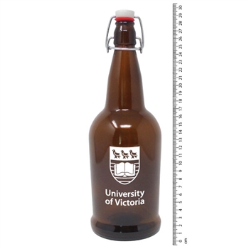 SD352 - Flip Top Amber Growler with Lid - 32 oz.