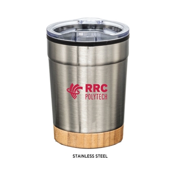 SD817 - Avery Double-Wall Tumbler with Bamboo Base - 12 oz.