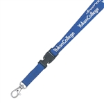 5/8" Screen Printed Detachable Lanyard - Flat