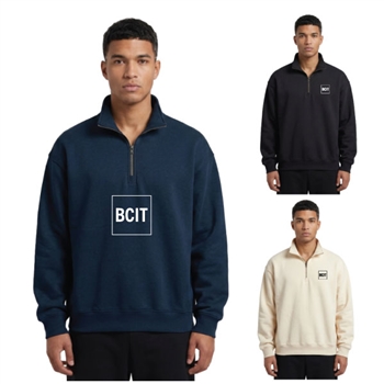 SMC-1100 - Oversized Relaxed 1/4 Zipper