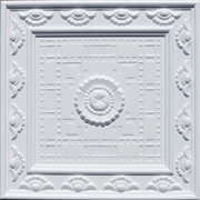 Victorian Poppy Plaster Ceiling Tile