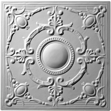 French Medallion Plaster Ceiling Tile