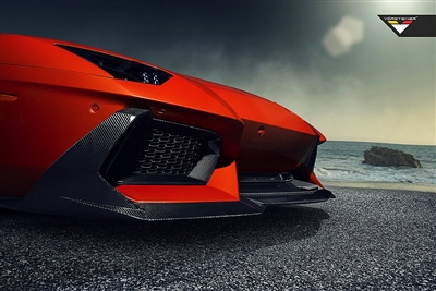 Vorsteiner Lamborghini Zaragoza Edizione Aero Front Spoiler Carbon Fiber PP 2x2 Glossy