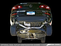 AWE Tuning VW CC Touring Edition Exhaust, Dual Outlet -- with Chrome Silver Tips