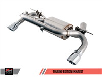 AWE Tuning BMW F3X 340i Touring Edition Axle Back Exhaust -- Chrome Silver Tips (90mm)