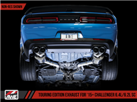 AWE Touring Edition Exhaust for 15+ Challenger 6.4 / 6.2 SC - Non-Resonated - Stock Tips