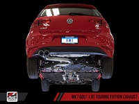 AWE Tuning VW MK7 Golf 1.8T Touring Edition Exhaust with Chrome Silver Tips (90mm)