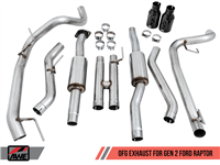 AWE 0FG Single Exit Exhaust for 15+ F-150 - 4.5" Chrome Silver Tips