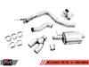 AWE 0FG Exhaust with BashGuard for Ford Ranger - Dual Chrome Silver Tips