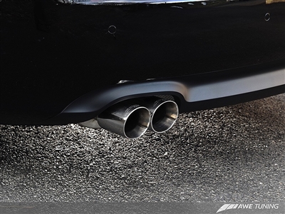 AWE Tuning B8 & B8.5 A5 2.0T Touring Edition Single Outlet Exhaust - Diamond Black Tips