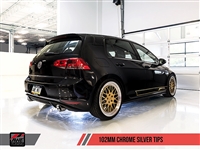 AWE Tuning VW MK7 GTI Touring Edition Exhaust - Chrome Silver Tips