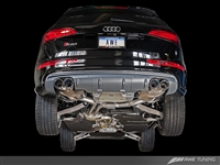 AWE Tuning SQ5 Touring Edition Exhaust   Quad Outlet, Chrome Silver Tips